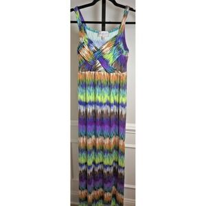 Philosophy Women's Small Colorful Woven Bodice Maxi-Dress‎